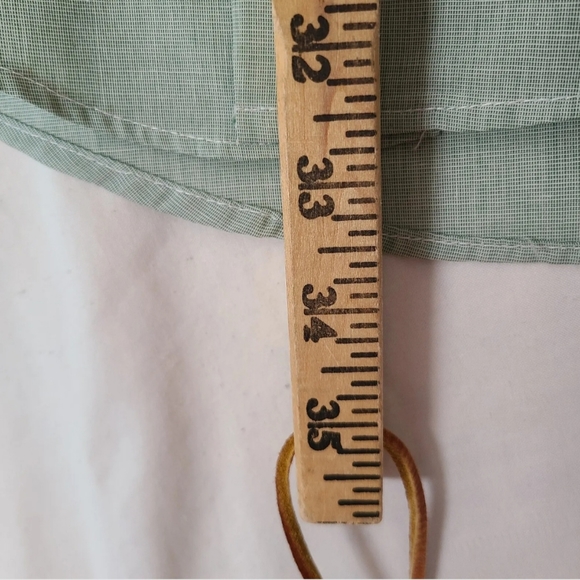 Class A Sage Army Green Dress Uniform Long Sleeve tuck in button Shirt sz 16x32 - Picture 7 of 8